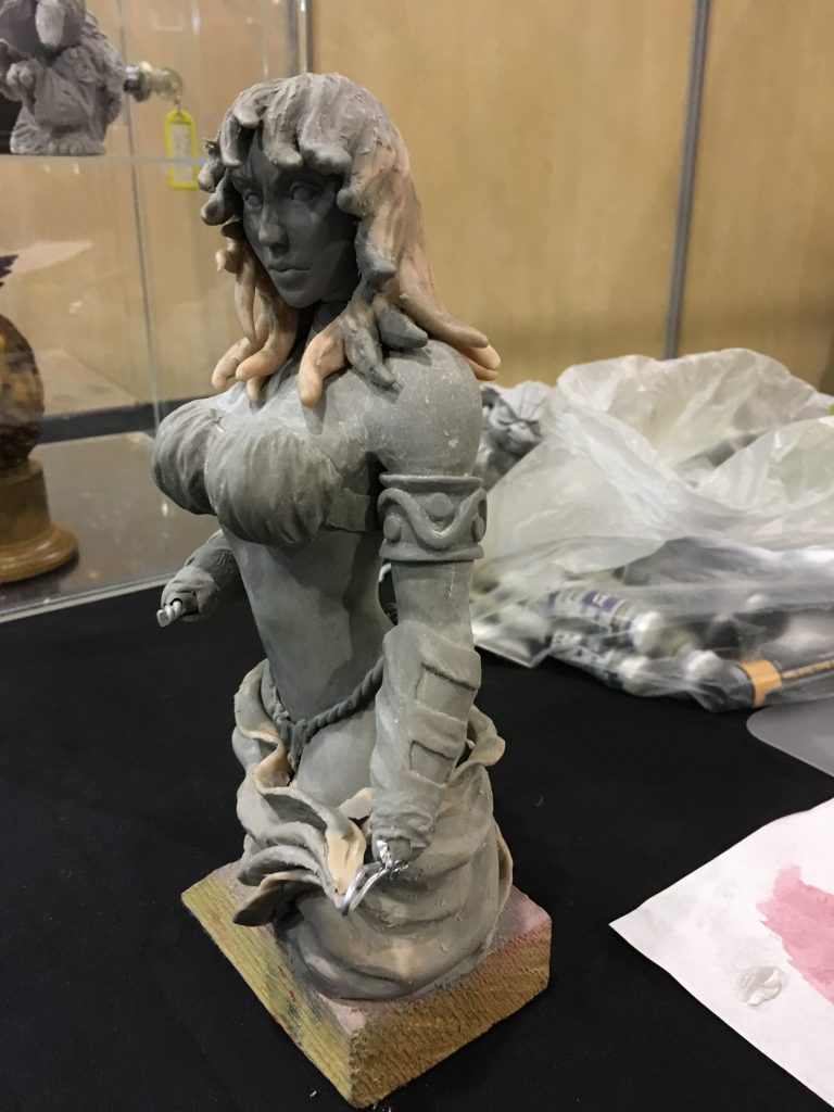 Création du buste d'Ariane par Johann Galliano