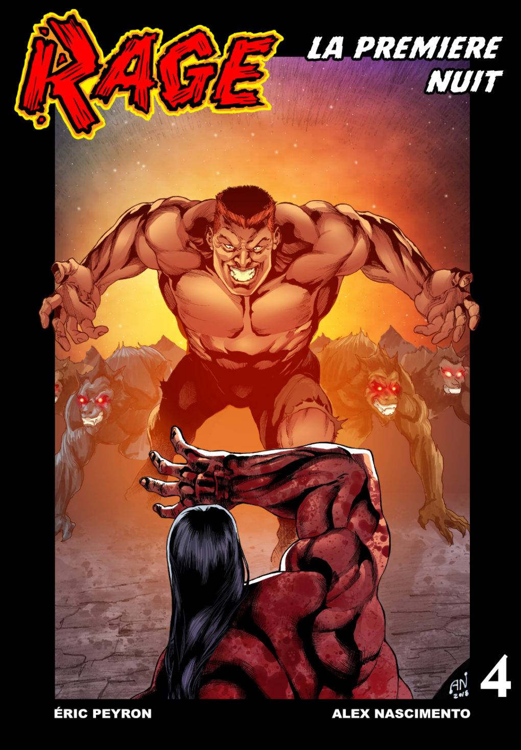 Rage #4 Color Cover FR