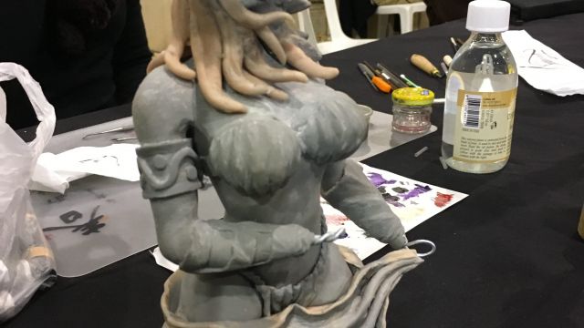 Création du buste d'Ariane par Johann Galliano